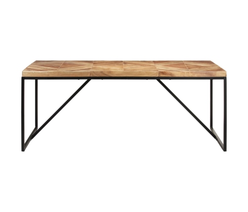 vidaXL Mesa de comedor de madera maciza de acacia y mango 180x90x76 cm