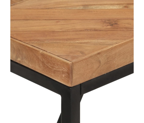 vidaXL Mesa de comedor de madera maciza de acacia y mango 180x90x76 cm