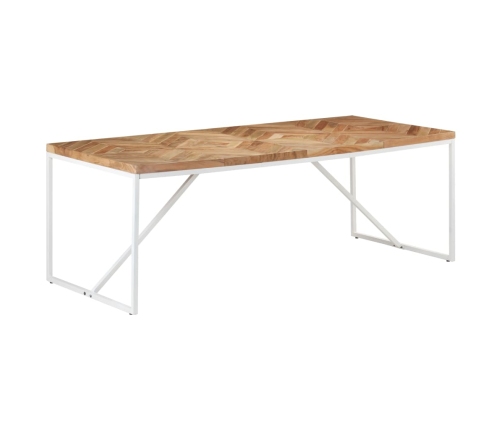 Mesa de comedor madera maciza de acacia y mango 200x90x76 cm