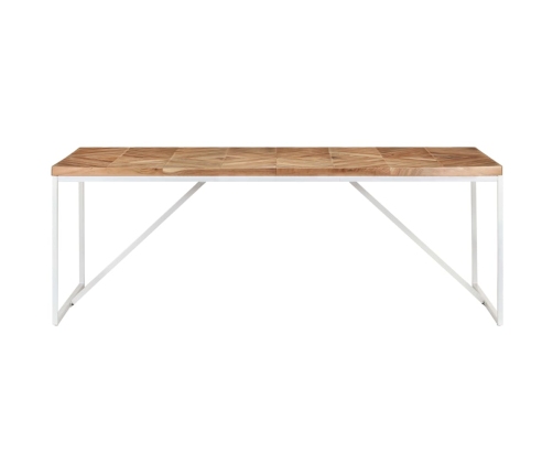 Mesa de comedor madera maciza de acacia y mango 200x90x76 cm