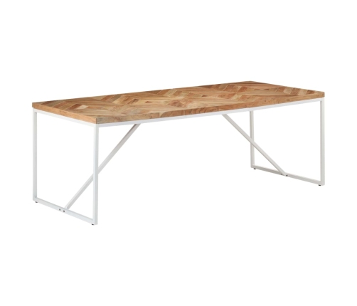 Mesa de comedor madera maciza de acacia y mango 200x90x76 cm