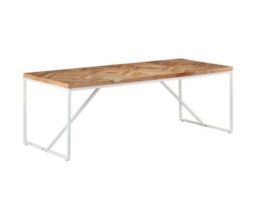 Mesa de comedor madera maciza de acacia y mango 200x90x76 cm