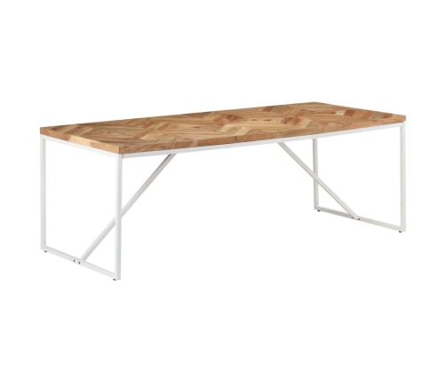 Mesa de comedor madera maciza de acacia y mango 200x90x76 cm