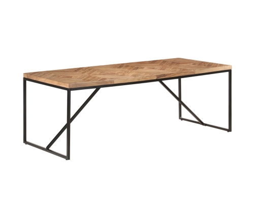 Mesa de comedor madera maciza de acacia y mango 200x90x76 cm