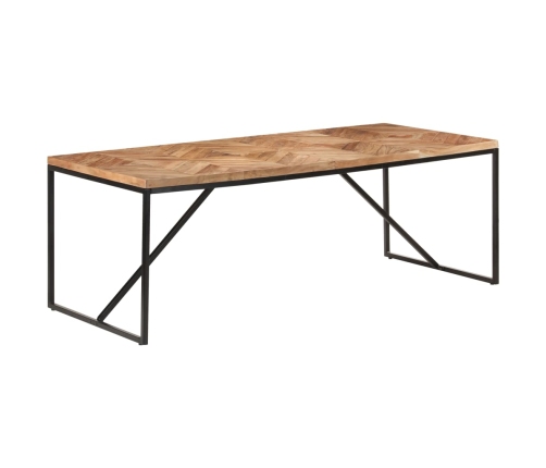 Mesa de comedor madera maciza de acacia y mango 200x90x76 cm