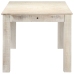 vidaXL Mesa de comedor de madera maciza de mango blanco 180x90x76 cm