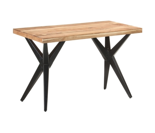 Mesa de comedor de madera maciza de acacia 120x60x76 cm