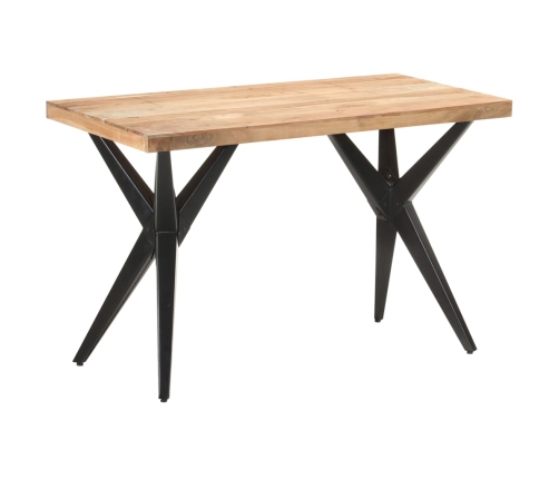 Mesa de comedor de madera maciza de acacia 120x60x76 cm