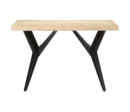 Mesa de comedor de madera maciza de mango 120x60x76 cm