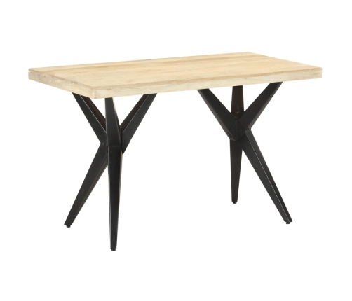 Mesa de comedor de madera maciza de mango 120x60x76 cm