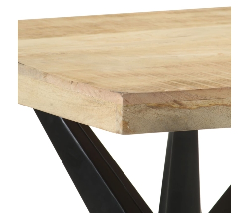 Mesa de comedor de madera maciza de mango 120x60x76 cm