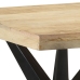 Mesa de comedor de madera maciza de mango 120x60x76 cm