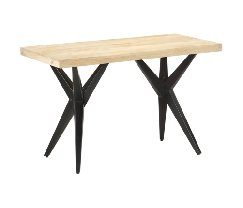 Mesa de comedor de madera maciza de mango 120x60x76 cm