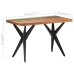 Mesa de comedor madera maciza reciclada 120x60x76 cm