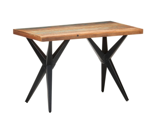 Mesa de comedor madera maciza reciclada 120x60x76 cm