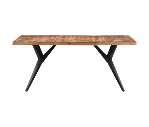 Mesa de comedor de madera maciza de acacia 160x80x76 cm