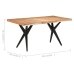 Mesa de comedor de madera maciza de acacia 160x80x76 cm