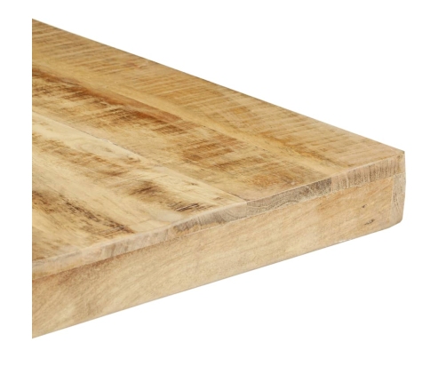 Mesa de comedor de madera de mango rugosa 160x80x76 cm