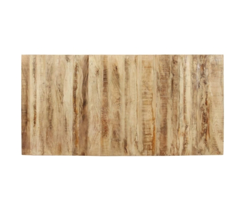 Mesa de comedor de madera de mango rugosa 160x80x76 cm