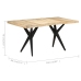 Mesa de comedor de madera de mango rugosa 160x80x76 cm