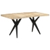 Mesa de comedor de madera de mango rugosa 160x80x76 cm