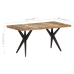 Mesa de comedor de madera maciza reciclada 160x80x76 cm