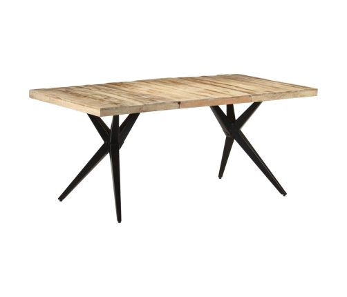 Mesa de comedor madera de mango rugosa 180x90x76 cm