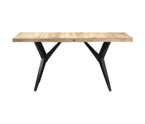 Mesa de comedor madera de mango rugosa 180x90x76 cm