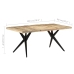 Mesa de comedor madera de mango rugosa 180x90x76 cm