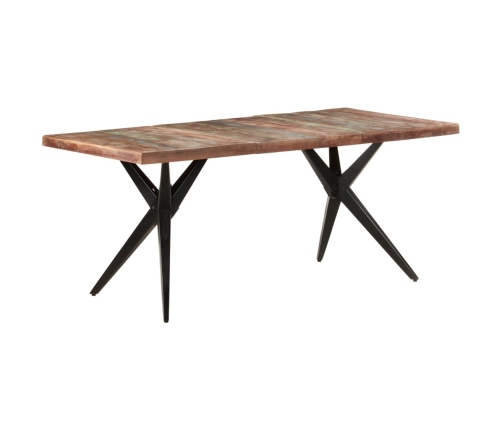 Mesa de comedor de madera maciza reciclada 180x90x76 cm