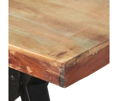 Mesa de comedor de madera maciza reciclada 180x90x76 cm