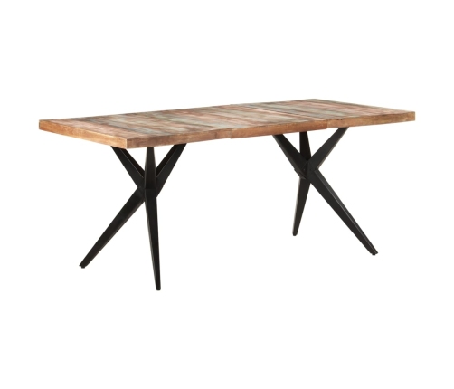 Mesa de comedor de madera maciza reciclada 180x90x76 cm