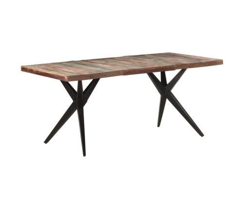 Mesa de comedor de madera maciza reciclada 180x90x76 cm