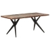 Mesa de comedor de madera maciza reciclada 180x90x76 cm