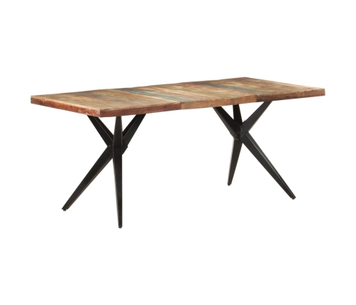 Mesa de comedor de madera maciza reciclada 180x90x76 cm