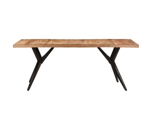 Mesa de comedor madera maciza de acacia 200x90x76 cm