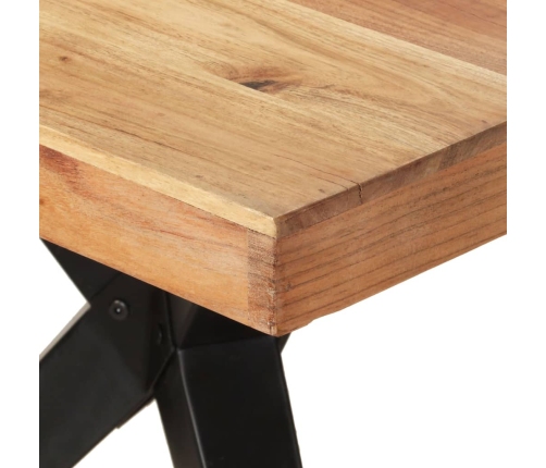 Mesa de comedor madera maciza de acacia 200x90x76 cm