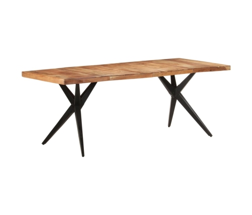 Mesa de comedor madera maciza de acacia 200x90x76 cm