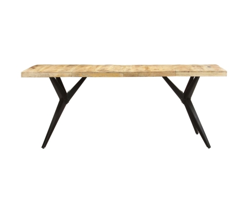 vidaXL Mesa de comedor madera de mango rugosa 200x90x76 cm