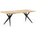 vidaXL Mesa de comedor madera de mango rugosa 200x90x76 cm