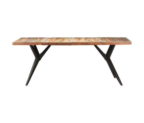 Mesa de comedor de madera maciza reciclada 200x90x76 cm