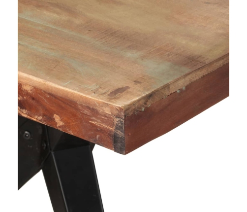 Mesa de comedor de madera maciza reciclada 200x90x76 cm