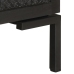 Mueble para TV de madera maciza de mango negro 115x30x46 cm