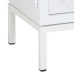 Mueble para TV de madera maciza de mango blanco 115x30x46 cm