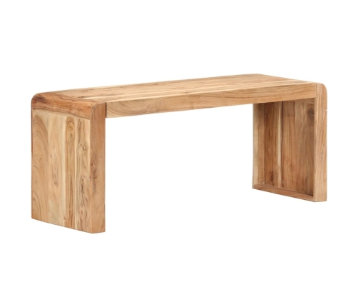 Banco de madera de acacia maciza 110x38x46 cm
