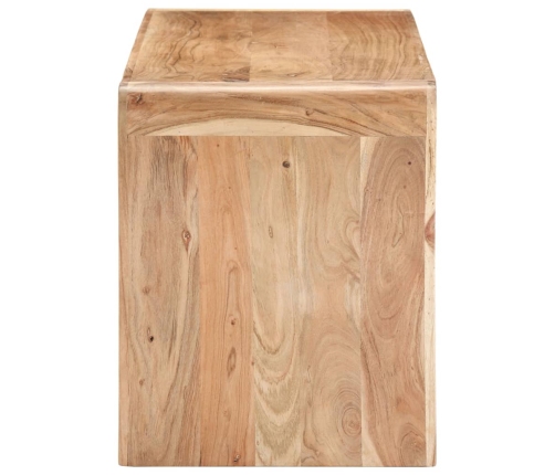 Banco de madera de acacia maciza 110x38x46 cm