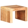 Mesa auxiliar de madera maciza de acacia 43x40x30 cm