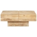 vidaXL Mesa de centro de madera maciza de mango 80x80x28 cm