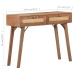 Mesa consola de madera maciza de mango 100x35x76 cm