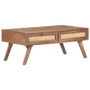 Mesa de centro de madera maciza de mango 100x60x40 cm